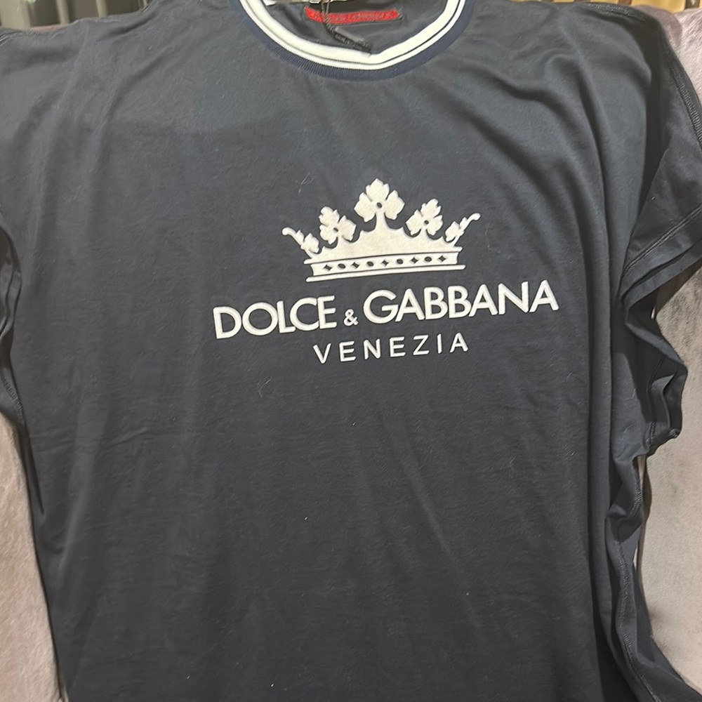Dolce & Gabbana Blue Short Sleeve Tee